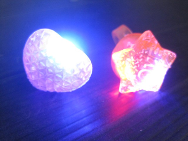 光る指輪スター&ハート