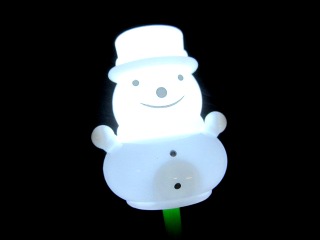 光る棒付きスノーマン